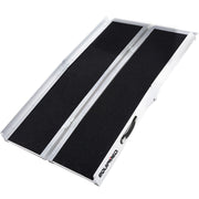 152cm Portable Folding Aluminium Access Ramp 272kg Rated, Black Ultra-Grip, for Wheelchair, Mobility Scooter