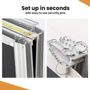 182cm Portable Folding Aluminium Access Ramp, 272kg Rated, Black Ultra-Grip, for Wheelchair, Mobility Scooter