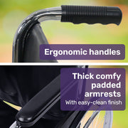 Folding Manual Wheelchair Self Propelled, 24