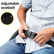 Folding Wheelchair XXL Extra-Wide Bariatric Seat , Aluminium Frame, 150kg Capacity, 24 Inch Wheels, Park Brakes, Black