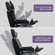 Front Wheel Drive Power Electric Wheelchair, Up to 35km Range, Ultra-Comfortable, Safe Stable Non-Slip Anti-Roll Back Power Assist Chair