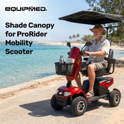 EQUIPMED Sun Shade Canopy for the ProRider Mobility Scooter, with 3 Adjustable Height Levels, Black