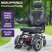 Front Wheel Drive Power Electric Wheelchair, Up to 35km Range, Ultra-Comfortable, Safe Stable Non-Slip Anti-Roll Back Power Assist Chair