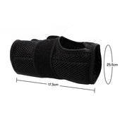EQUIPMED Left Wrist and Hand Brace with Aluminium Splint & Flexible Support, Black
