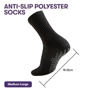 PRE-ORDER EQUIPMED Anti-Slip Socks for Everyday Mobility, Black, US 9–11